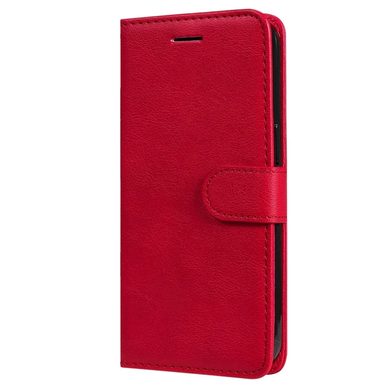 KT Leather Series-2 para Capa de Telefone Samsung Galaxy Xcover7 Cor Sólida Couro - Vermelho