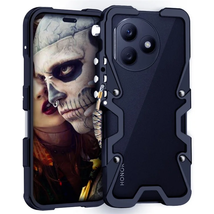For Honor X50i 5G / X50i+ 5G / X8b 4G / X9a 5G / 90 Lite 5G Funda de Aleación de Aluminio para Teléfono - Negro