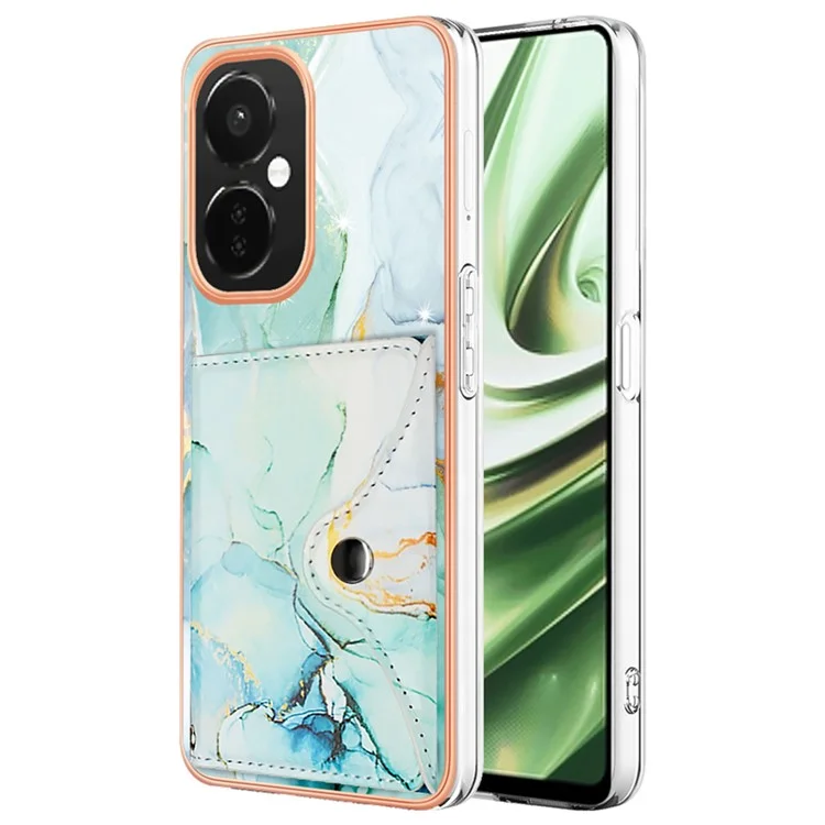 YB Leather Coating Series-9 for OnePlus Nord CE 3 Lite 5G / Nord N30 5G Kickstand Leather+TPU Phone Cover - 003 Green