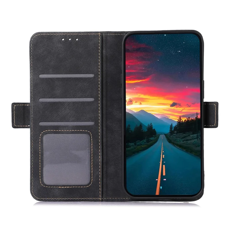 ABEEL For Google Pixel 10 Pro XL / 9 Pro XL Magnetic Phone Case Side Magnetic Clasp Wallet Cover  - Black