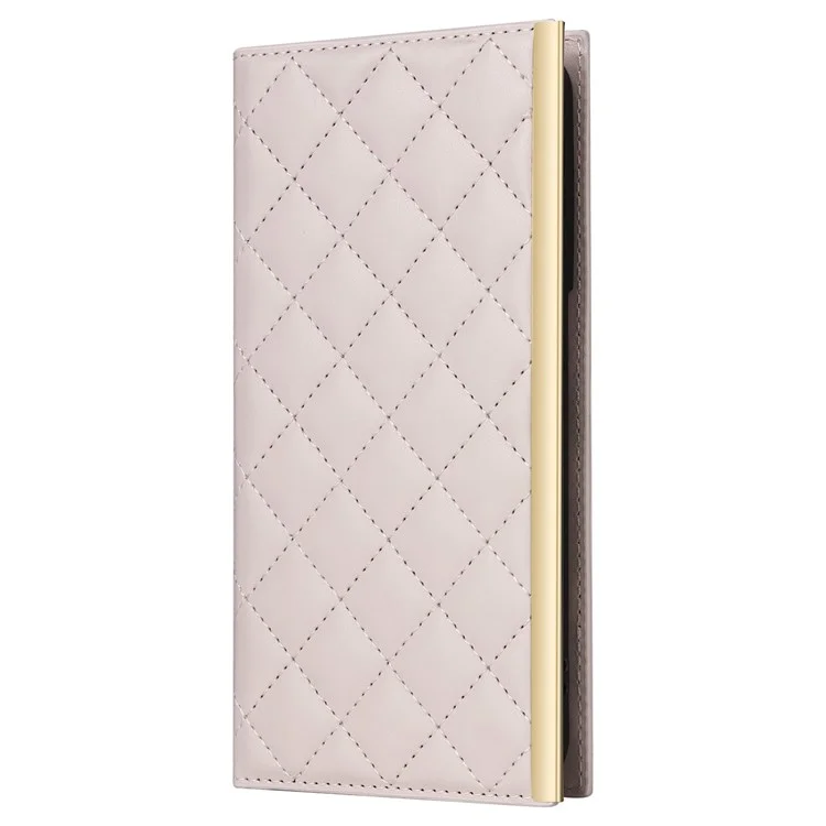 Para Samsung Galaxy S21+ 5G Case Wallet PU Leather Suction Cup Protection Phone Cover - Bege