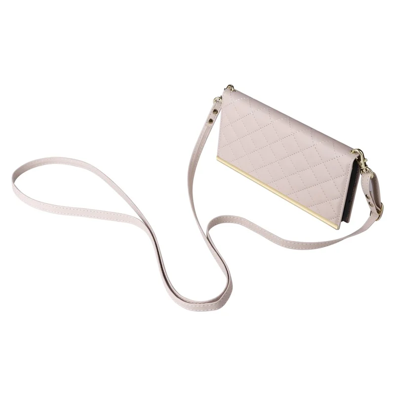 For Samsung Galaxy S23+ Wallet Case Anti-Drop PU Leather Phone Cover with Stand - Beige