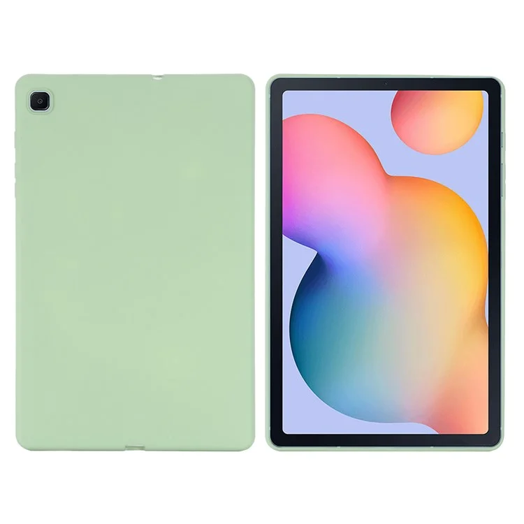 For Samsung Galaxy Tab S6 Lite (2020) / (2022) / (2024) Case Liquid Silicone Scratch Resistant Tablet Cover - Green