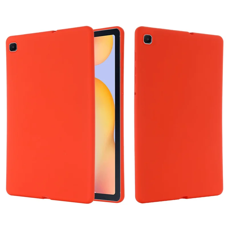 For Samsung Galaxy Tab S6 Lite (2020) / (2022) / (2024) Case Liquid Silicone Scratch Resistant Tablet Cover - Red