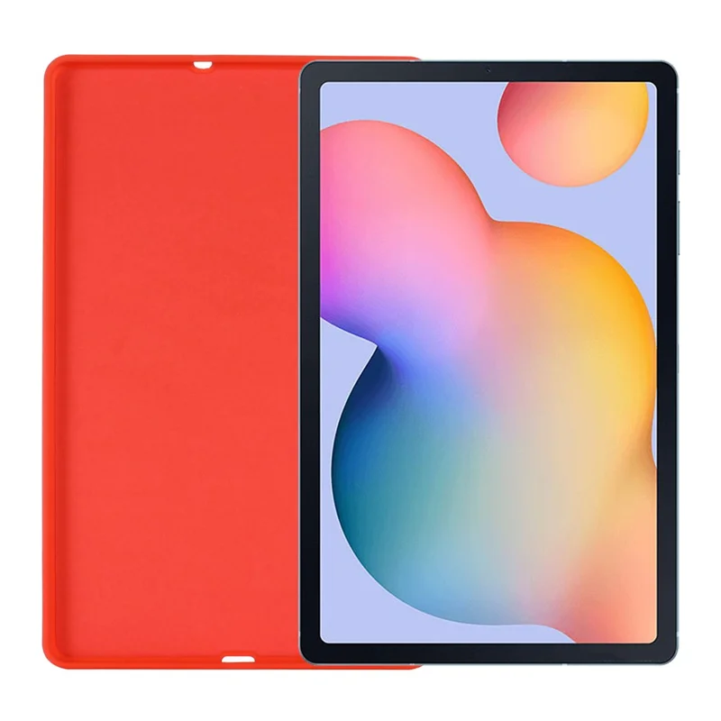For Samsung Galaxy Tab S6 Lite (2020) / (2022) / (2024) Case Liquid Silicone Scratch Resistant Tablet Cover - Red