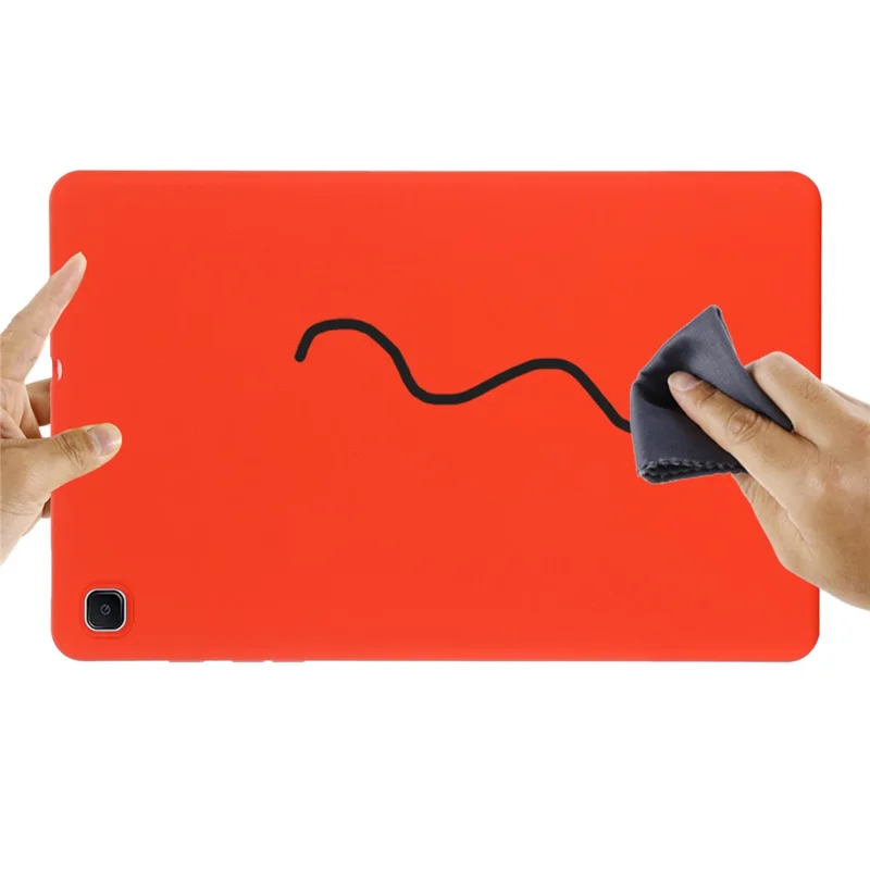 For Samsung Galaxy Tab S6 Lite (2020) / (2022) / (2024) Case Liquid Silicone Scratch Resistant Tablet Cover - Red