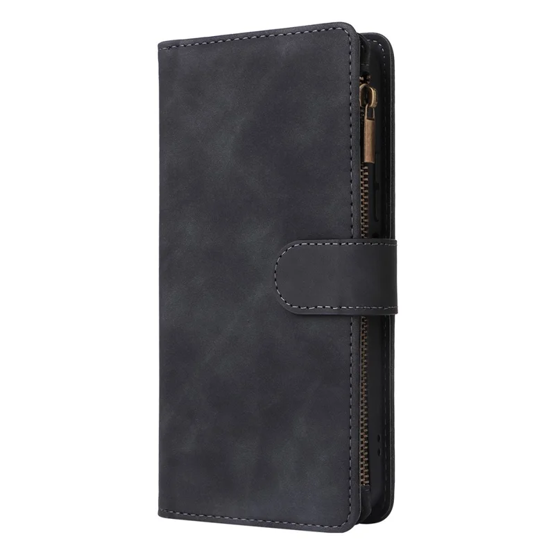 For Xiaomi Poco C65 4G / Redmi 13C 4G / 5G Cell Phone Case Multiple Card Slots Leather Protection Cover - Black