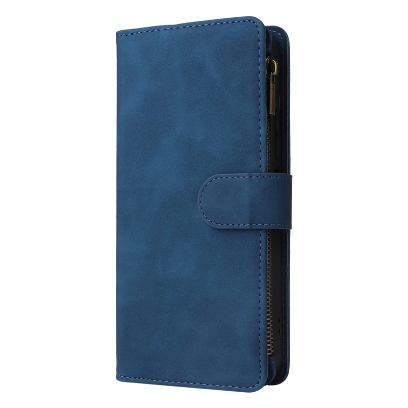 For Xiaomi Poco C65 4G / Redmi 13C 4G / 5G Cell Phone Case Multiple Card Slots Leather Protection Cover - Blue