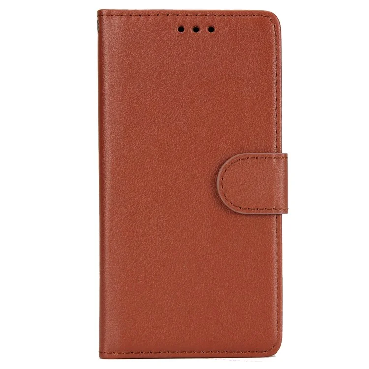 For iPhone 7 / 8 / SE (2020) / SE (2022) Case PU Leather 3 Card Slots Stand Phone Cover - Brown