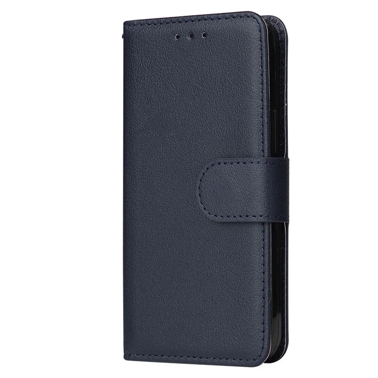 For iPhone 11 Pro Funda a prueba de golpes Antiray PU Funda de cuero billetera para teléfono - Azul