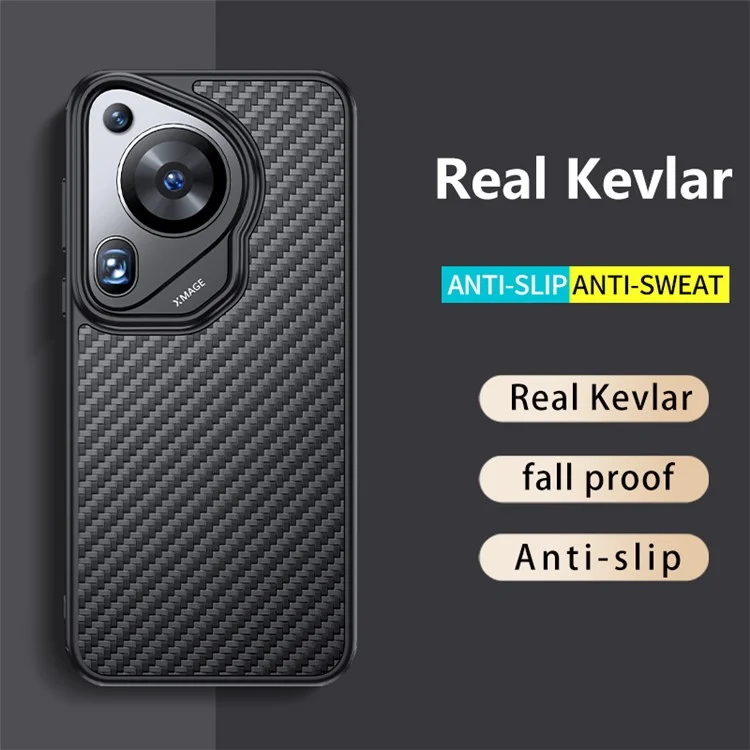 Para o Huawei Pura 70 Ultra Case Aramid Fiber Super Slim Phone Cover Compatível com Carregamento MagSafe
