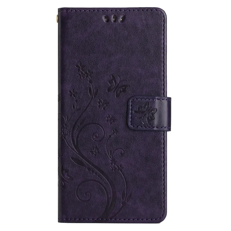 Para Huawei nova 12 Pro 5G / nova 12 Ultra 5G Capa de carteira de couro PU Capa de borboleta - Roxo escuro