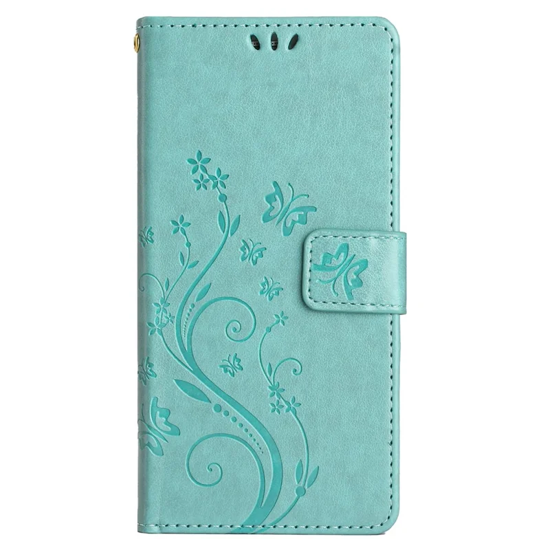 Per Huawei nova 12 Pro 5G / nova 12 Ultra 5G Custodia Portafoglio in Pelle PU con Farfalla - Blu Neonato