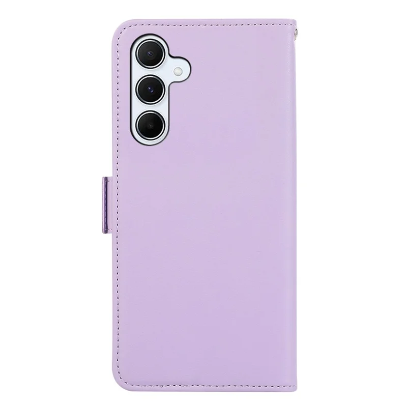 ABEEL For Samsung Galaxy A14 4G / 5G Leather Case RFID Blocking Wallet Stand Phone Cover - Purple