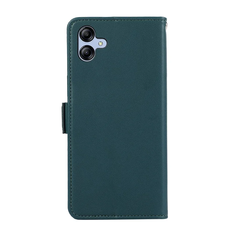 ABEEL For Samsung Galaxy A04 4G (164.4 x 76.3 x 9.1 mm) PU Leather Wallet Stand Case RFID Blocking Phone Shell - Green