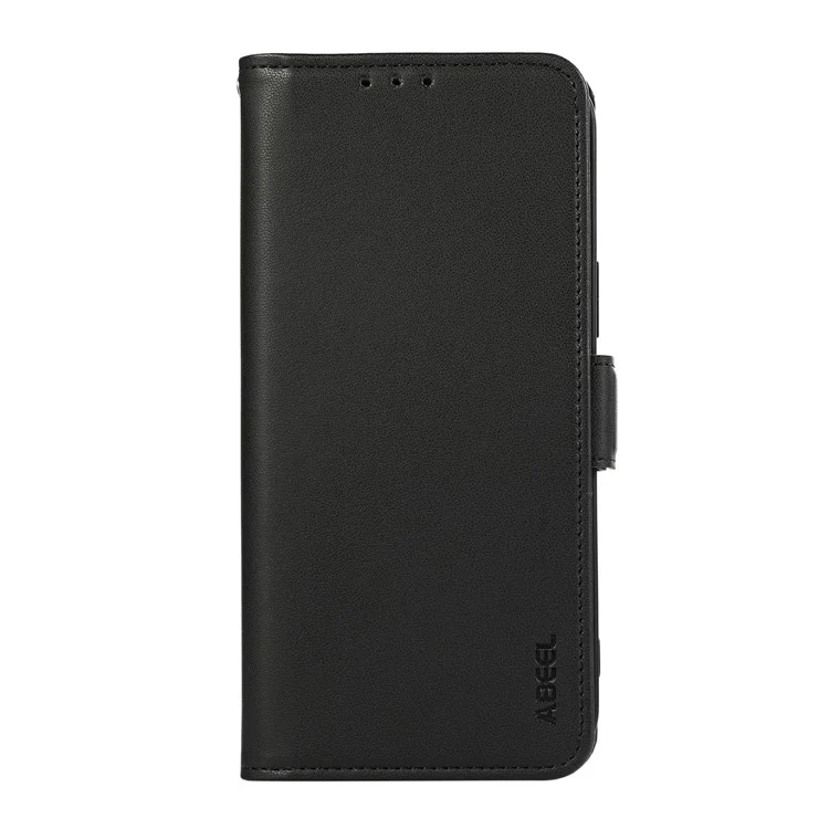 ABEEL For iPhone 12 Pro Max Wallet Case RFID Blocking Leather Stand Phone Cover - Black