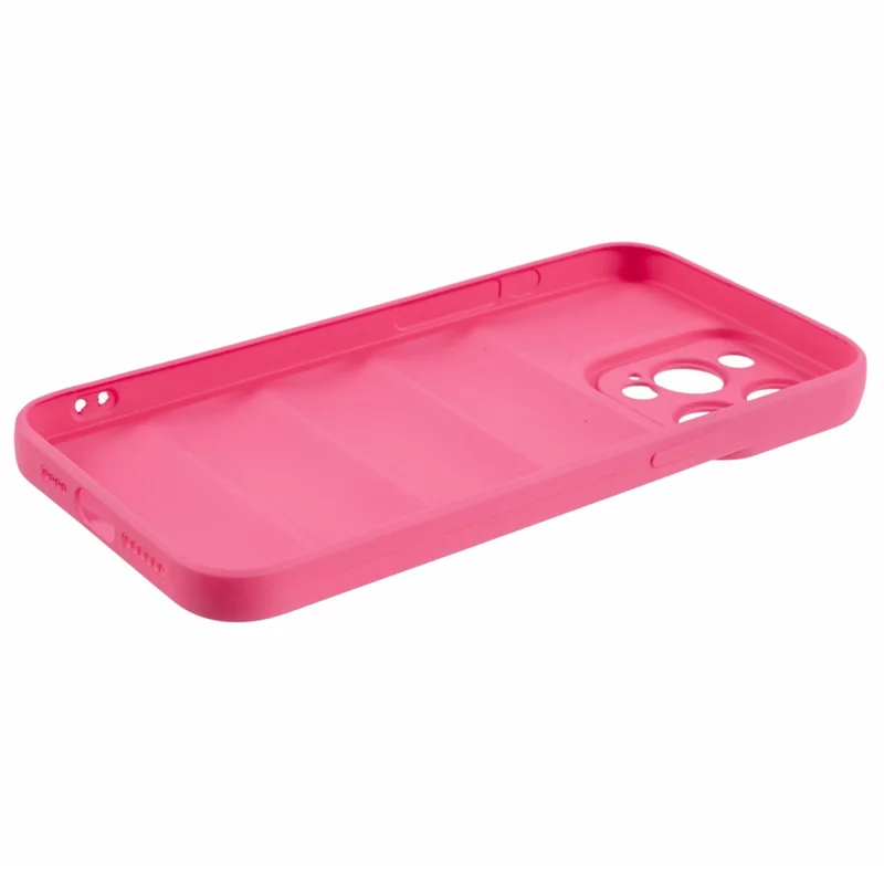 JTW Series For iPhone 12 Pro Max 6.7 inch Cell Phone Cases Rubberized Grid Down Jacket Texture Cover - Rose