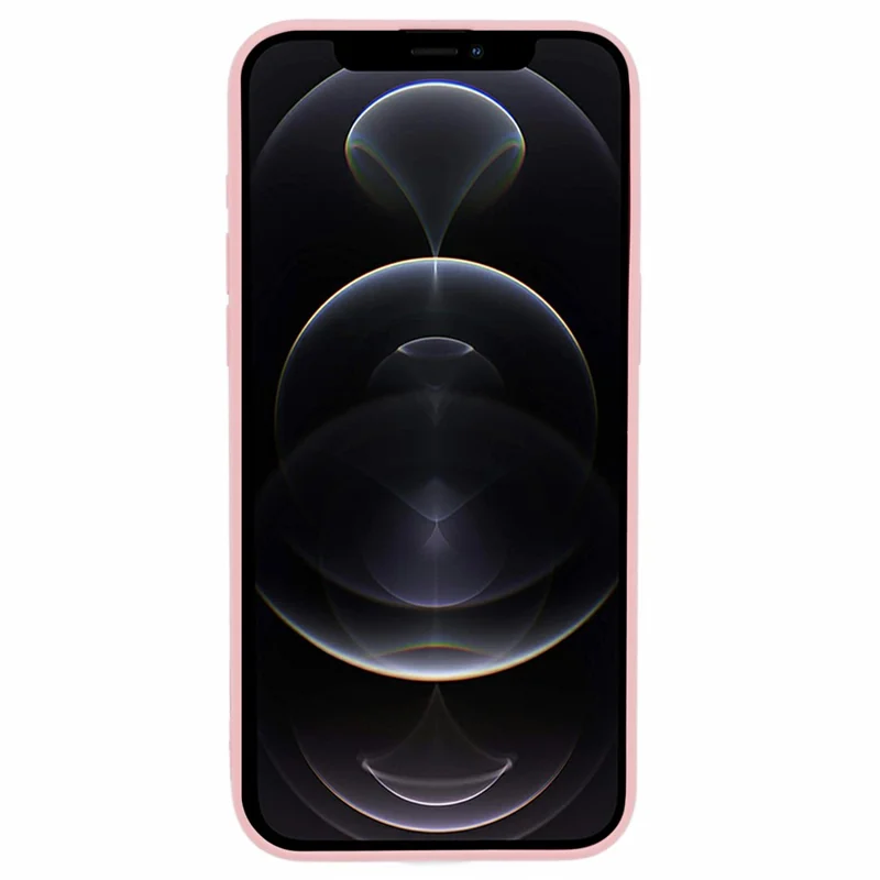 JTW Series For iPhone 12 Pro 6.1 inch Case Soft TPU Grid Down Jacket Texture Smart Phone Shell - Pink