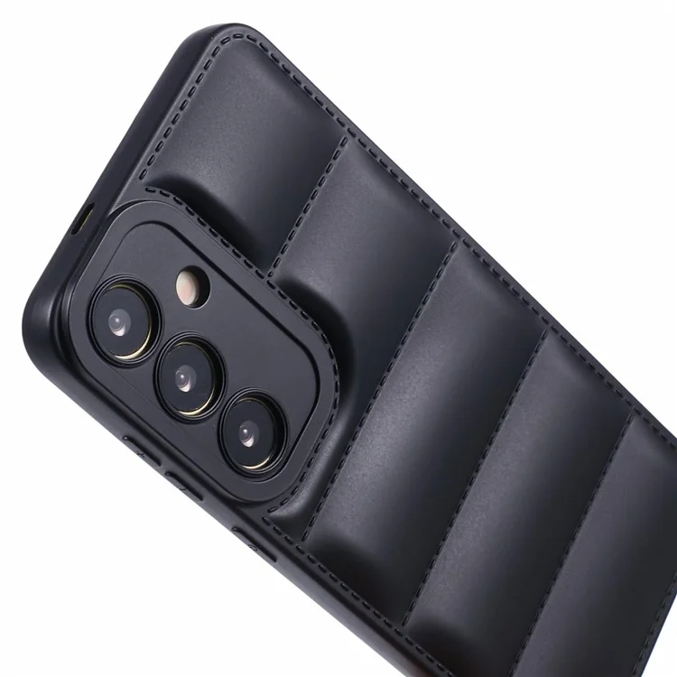 Capa TPU da Série JTW para Samsung Galaxy S24+ Shell Down Jacket à Prova de Choques - Preta
