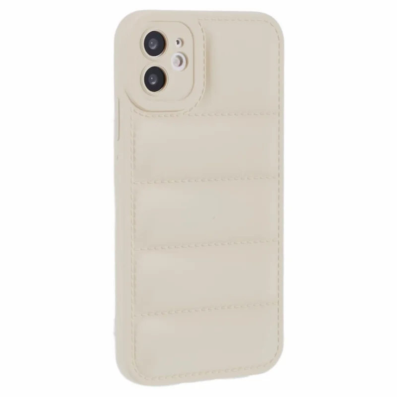 JTW Series TPU Case for iPhone 11 Shell Shock-absorbing Down Jacket Phone Cover - White