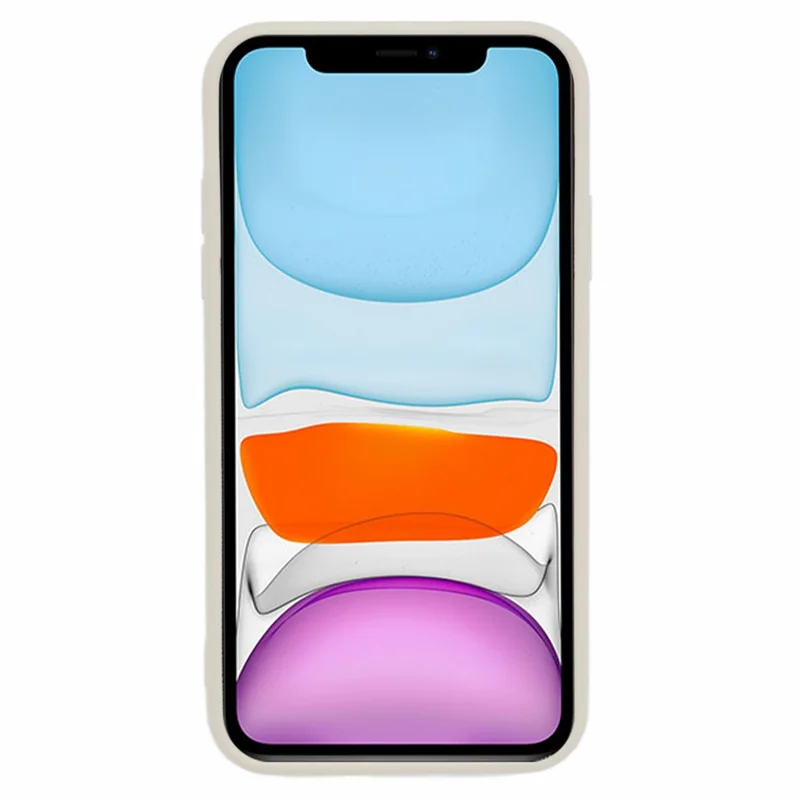 JTW Series TPU Case for iPhone 11 Shell Shock-absorbing Down Jacket Phone Cover - White