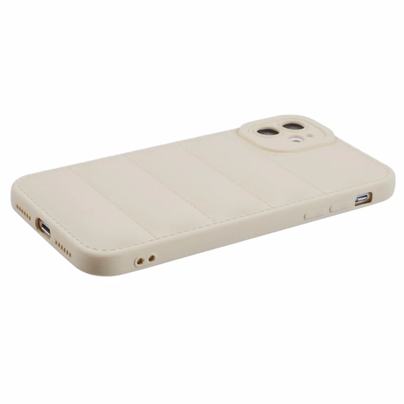 JTW Series TPU Case for iPhone 11 Shell Shock-absorbing Down Jacket Phone Cover - White