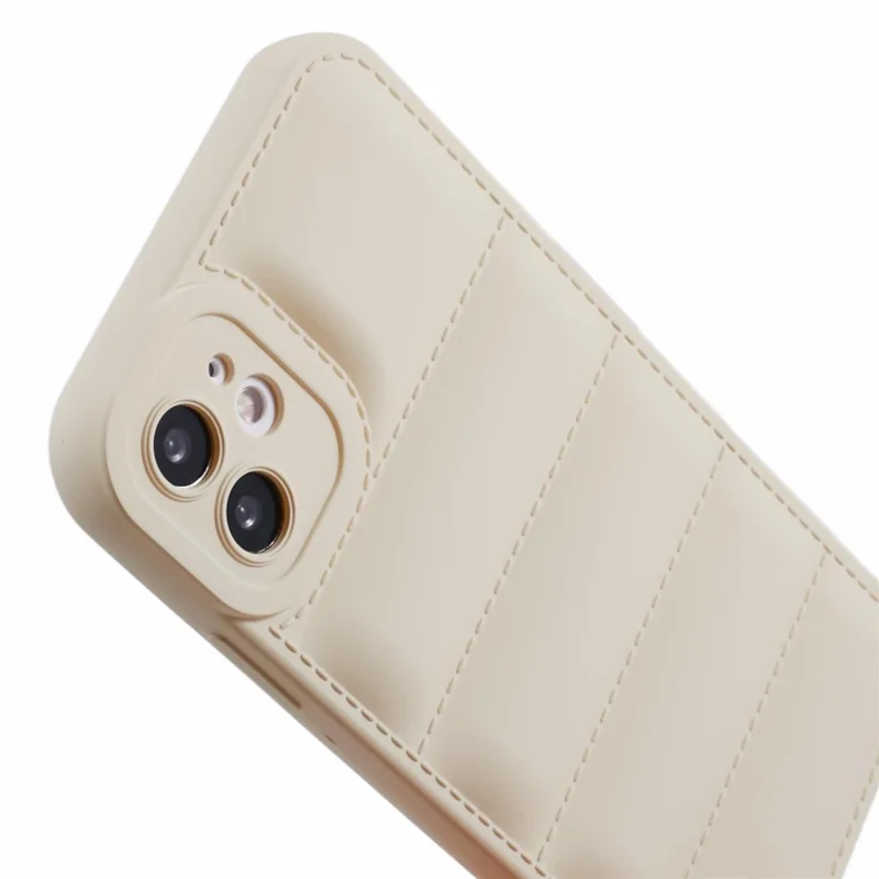 JTW Series TPU Case for iPhone 11 Shell Shock-absorbing Down Jacket Phone Cover - White