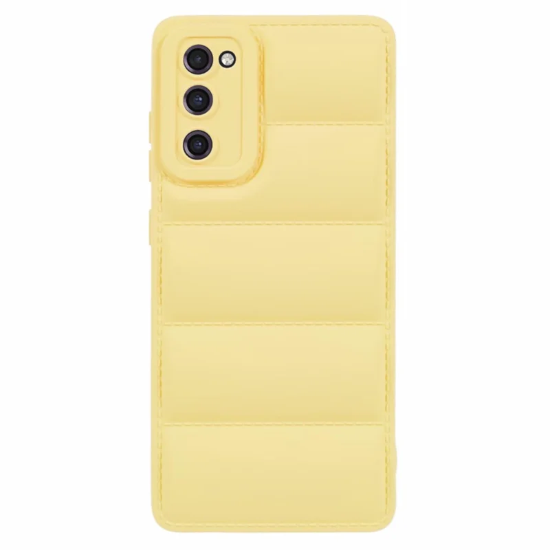 JTW Series For Samsung Galaxy S20 FE /  S20 FE 5G / S20 FE 2022 / S20 Lite Phone Case with Down Jacket Texture - Yellow
