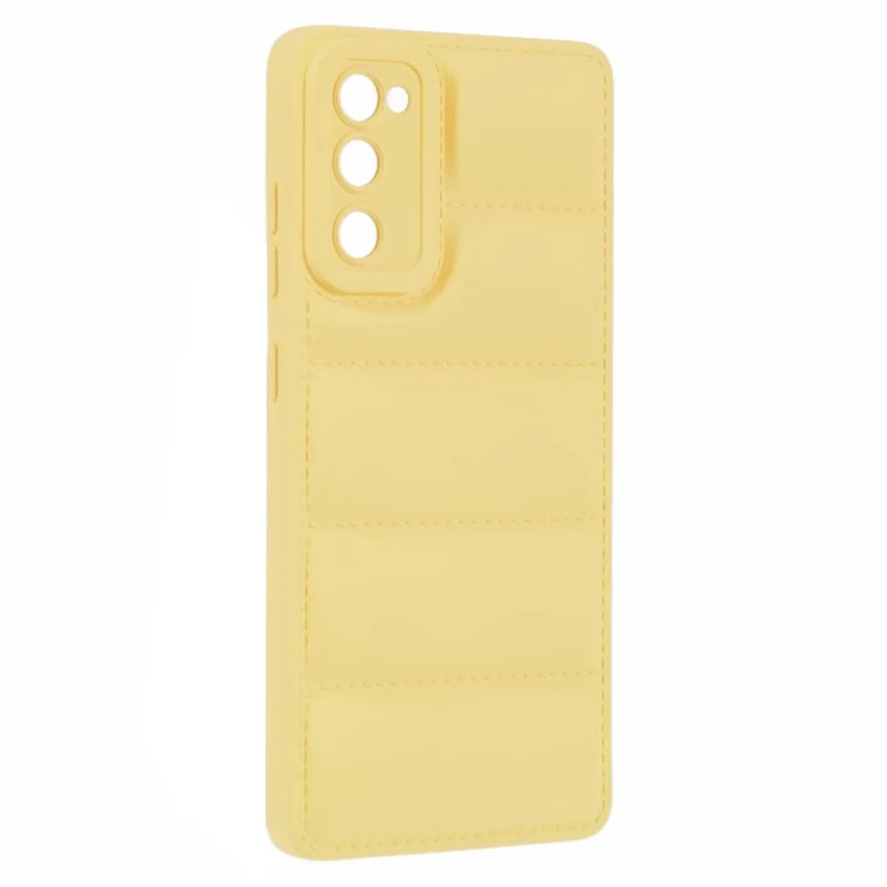 JTW Series For Samsung Galaxy S20 FE /  S20 FE 5G / S20 FE 2022 / S20 Lite Phone Case with Down Jacket Texture - Yellow