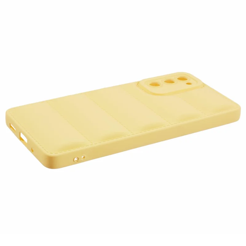 JTW Series For Samsung Galaxy S20 FE /  S20 FE 5G / S20 FE 2022 / S20 Lite Phone Case with Down Jacket Texture - Yellow