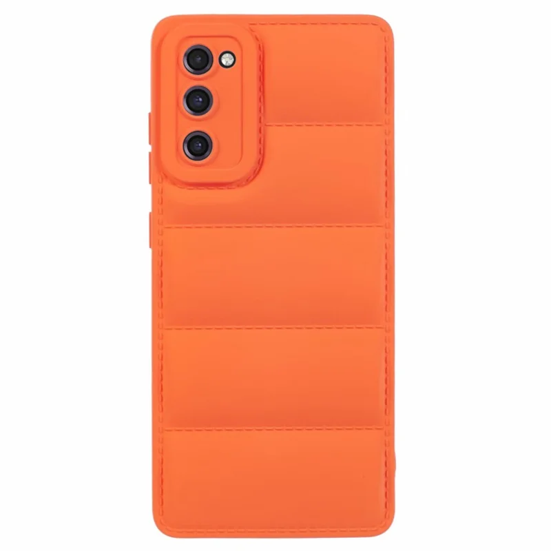JTW Series For Samsung Galaxy S20 FE /  S20 FE 5G / S20 FE 2022 / S20 Lite Phone Case with Down Jacket Texture - Orange
