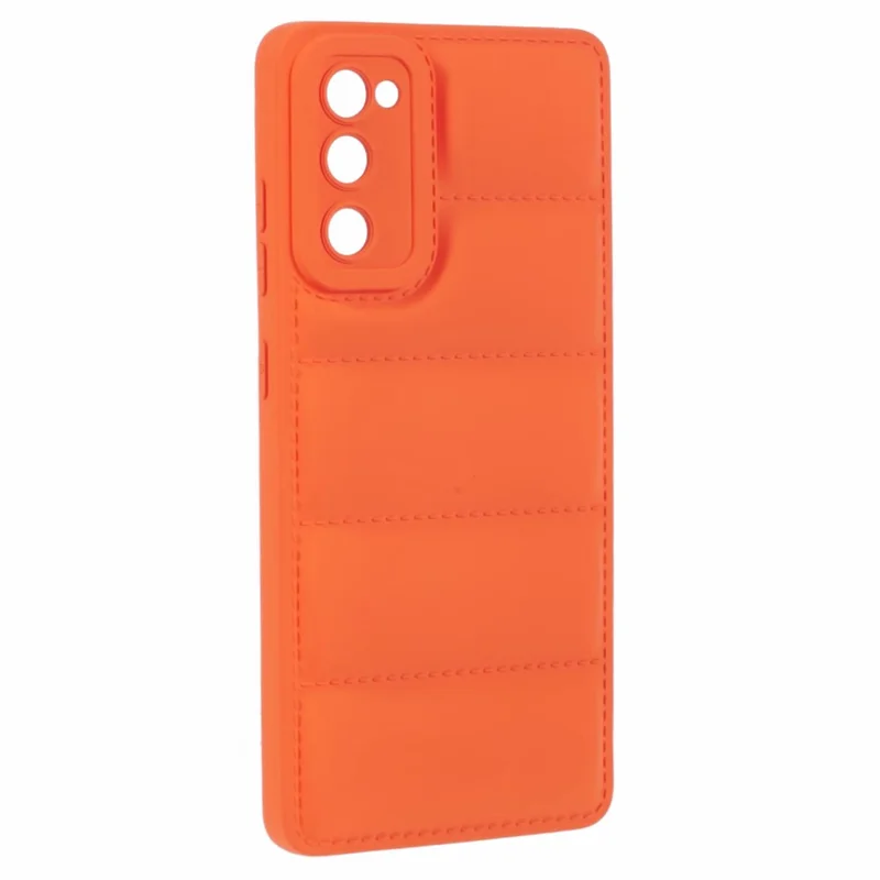 JTW Series For Samsung Galaxy S20 FE /  S20 FE 5G / S20 FE 2022 / S20 Lite Phone Case with Down Jacket Texture - Orange