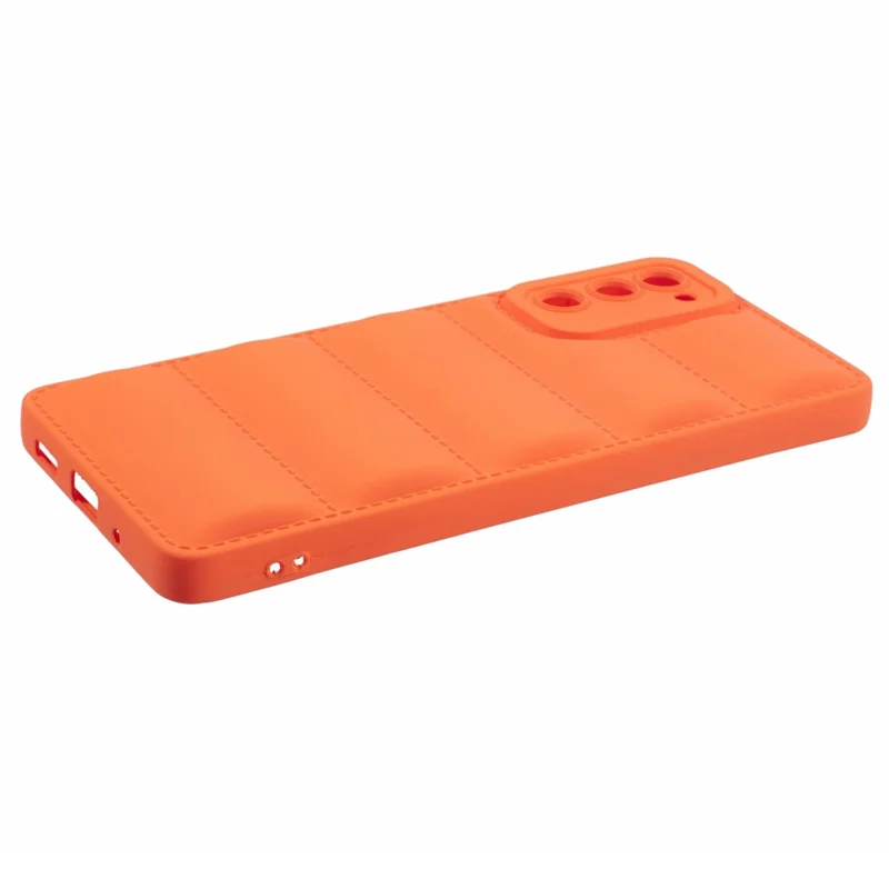 JTW Series For Samsung Galaxy S20 FE /  S20 FE 5G / S20 FE 2022 / S20 Lite Phone Case with Down Jacket Texture - Orange