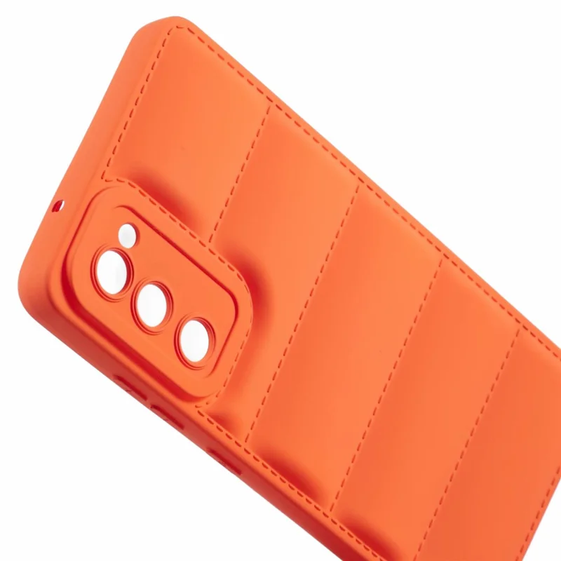 JTW Series For Samsung Galaxy S20 FE /  S20 FE 5G / S20 FE 2022 / S20 Lite Phone Case with Down Jacket Texture - Orange