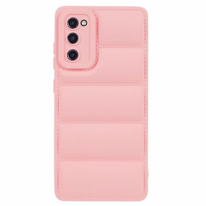 JTW Series For Samsung Galaxy S20 FE /  S20 FE 5G / S20 FE 2022 / S20 Lite Phone Case with Down Jacket Texture - Pink