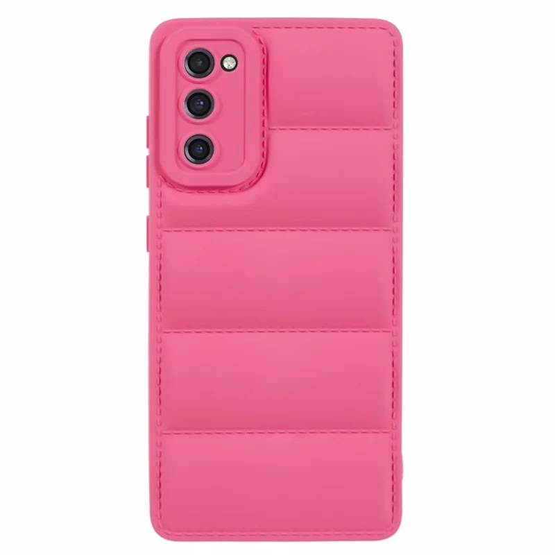 JTW Series For Samsung Galaxy S20 FE /  S20 FE 5G / S20 FE 2022 / S20 Lite Phone Case with Down Jacket Texture - Rose
