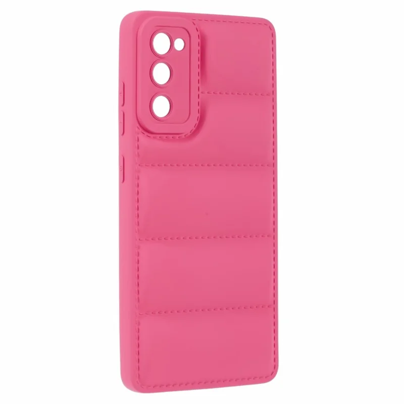 JTW Series For Samsung Galaxy S20 FE /  S20 FE 5G / S20 FE 2022 / S20 Lite Phone Case with Down Jacket Texture - Rose