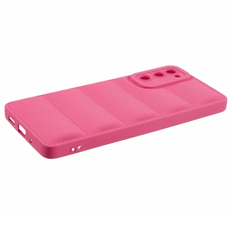 JTW Series For Samsung Galaxy S20 FE /  S20 FE 5G / S20 FE 2022 / S20 Lite Phone Case with Down Jacket Texture - Rose