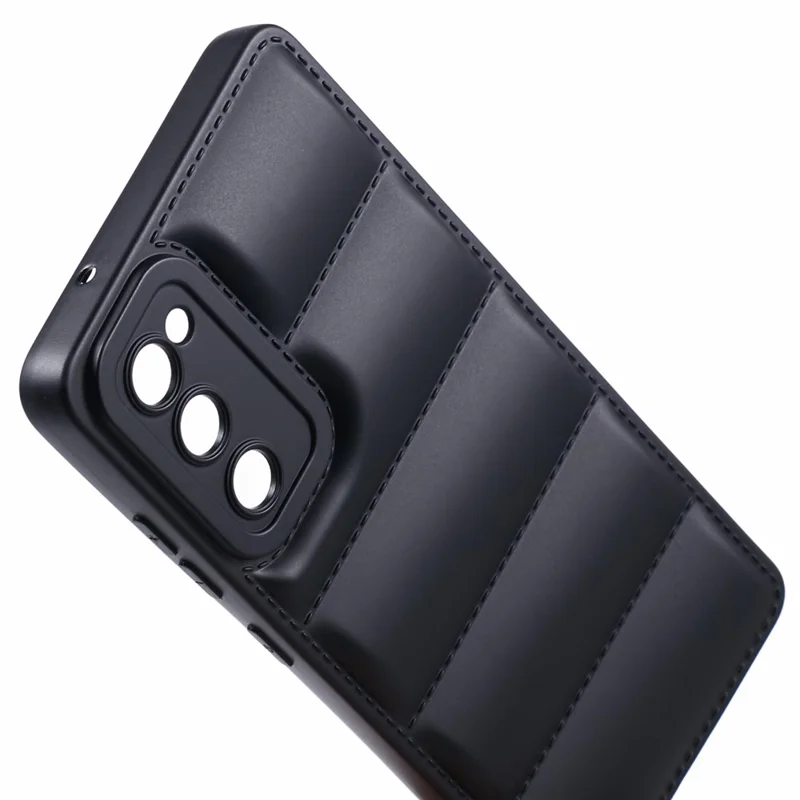 JTW Series For Samsung Galaxy S20 FE /  S20 FE 5G / S20 FE 2022 / S20 Lite Phone Case with Down Jacket Texture - Black
