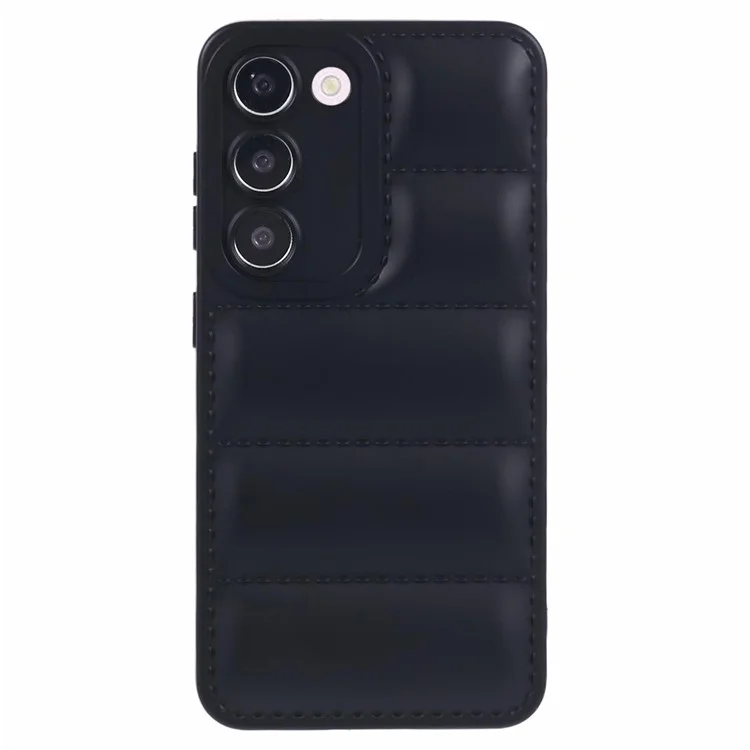 JTW Series For Samsung Galaxy S23 Phone Case Down Jacket Reinforced Corners Shell - Black