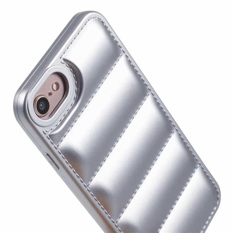 JTW Series Für iPhone 6 / 6s / 7 / 8 / SE (2020) / SE (2022) Gummiierter Jacke TPU Handyhülle - Silber