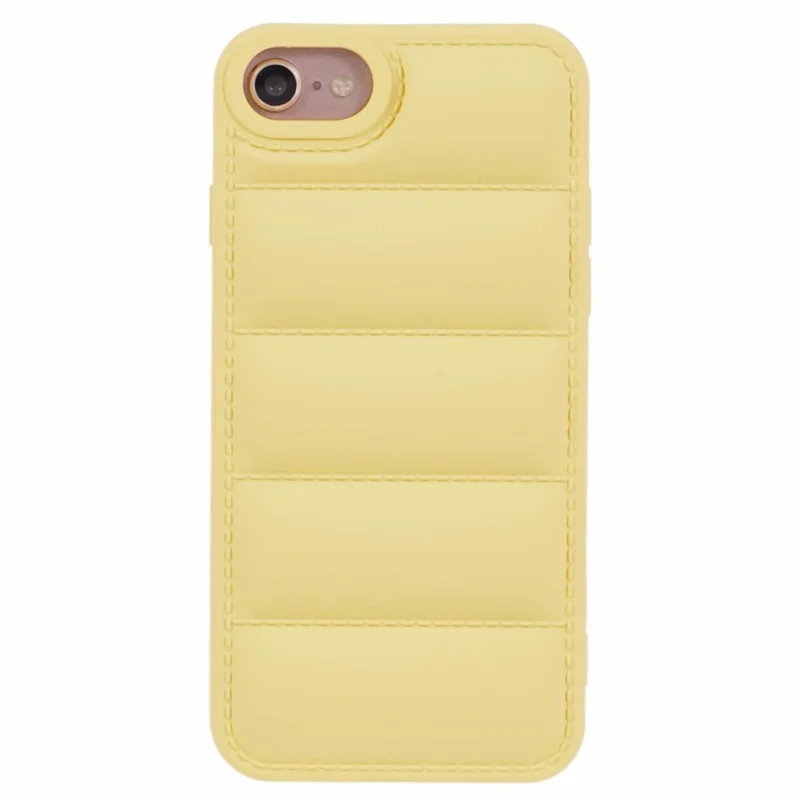 JTW Series For  iPhone 6 / 6s / 7 / 8 / SE (2020) / SE (2022) Rubberized Case Down Jacket TPU Phone Protector - Yellow