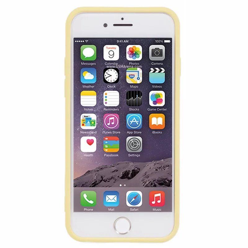 JTW Series For  iPhone 6 / 6s / 7 / 8 / SE (2020) / SE (2022) Rubberized Case Down Jacket TPU Phone Protector - Yellow