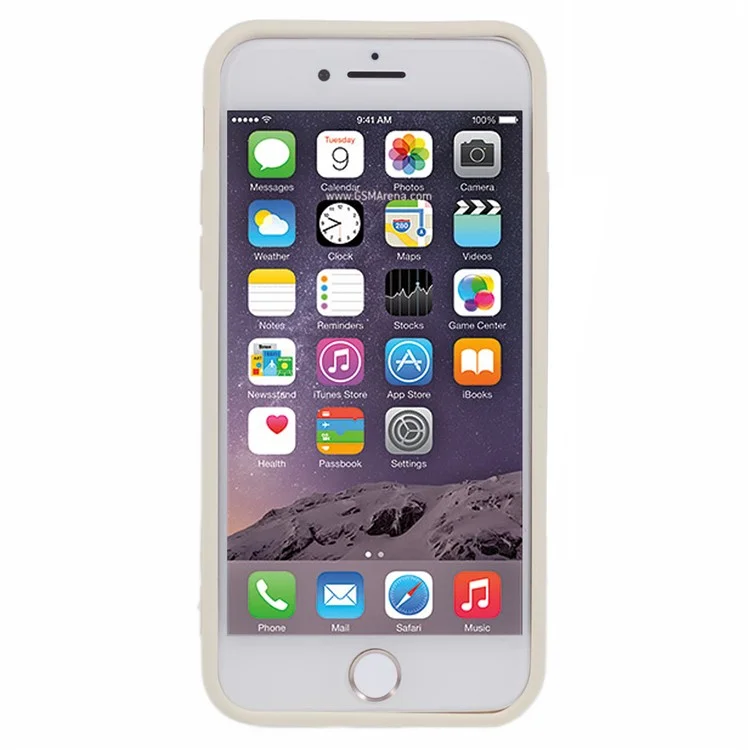 JTW Series For  iPhone 6 / 6s / 7 / 8 / SE (2020) / SE (2022) Rubberized Case Down Jacket TPU Phone Protector - White