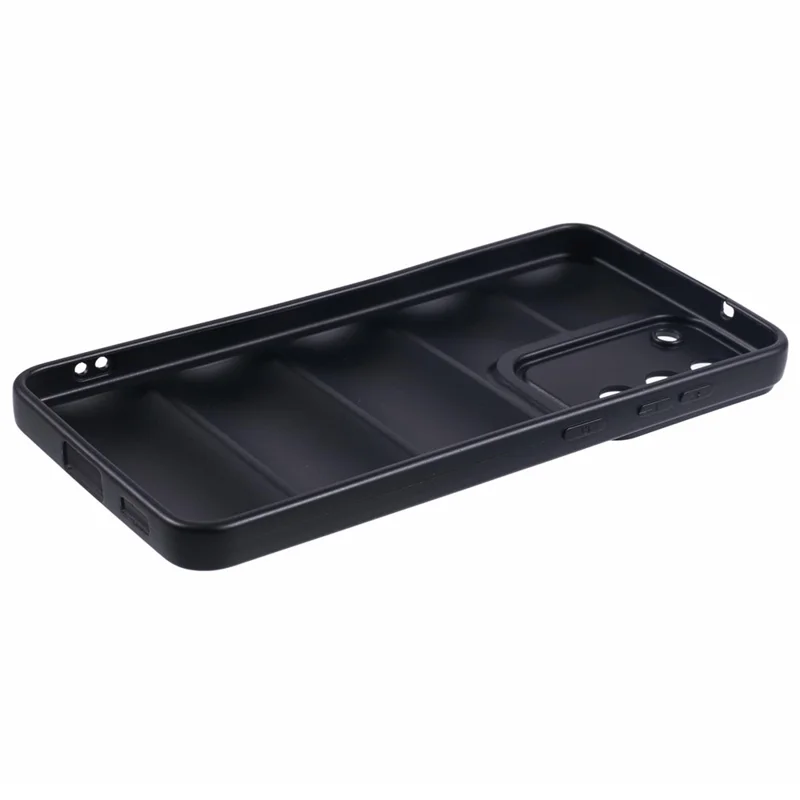 JTW Series For Samsung Galaxy S21 4G / 5G Case Down Jacket TPU Shockproof Phone Protector - Black