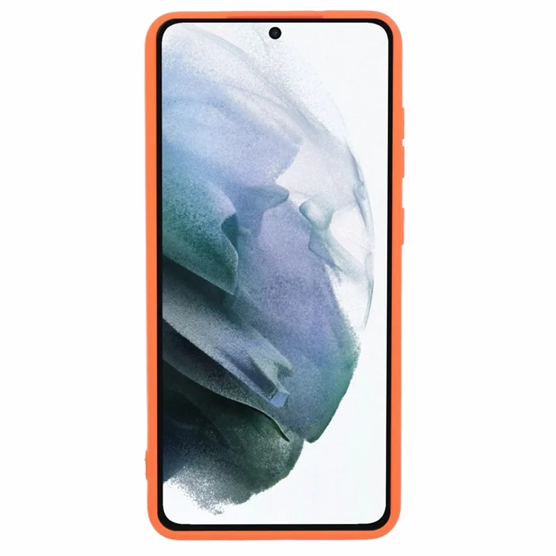 JTW Series For Samsung Galaxy S21 4G / 5G Case Down Jacket TPU Shockproof Phone Protector - Orange