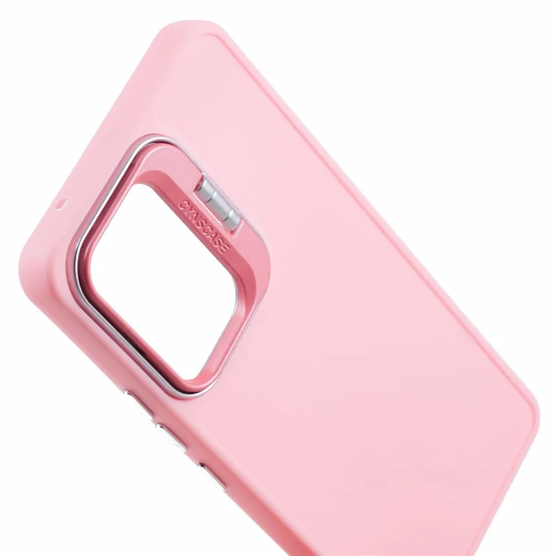 QH Series for Samsung Galaxy A13 4G / 5G Case Lens Frame Kickstand Silicone Phone Cover - Pink