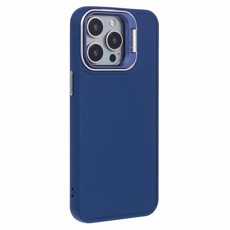 QH Series for iPhone 13 Pro Max Case with Kickstand Shockproof Soft Silicone Phone Cover - Sapphire