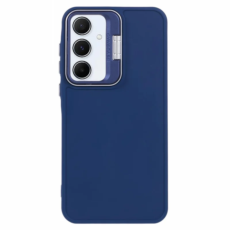 QH Series for Samsung Galaxy A15 4G / 5G Case Shockproof Silicone Phone Cover with Kickstand - Sapphire