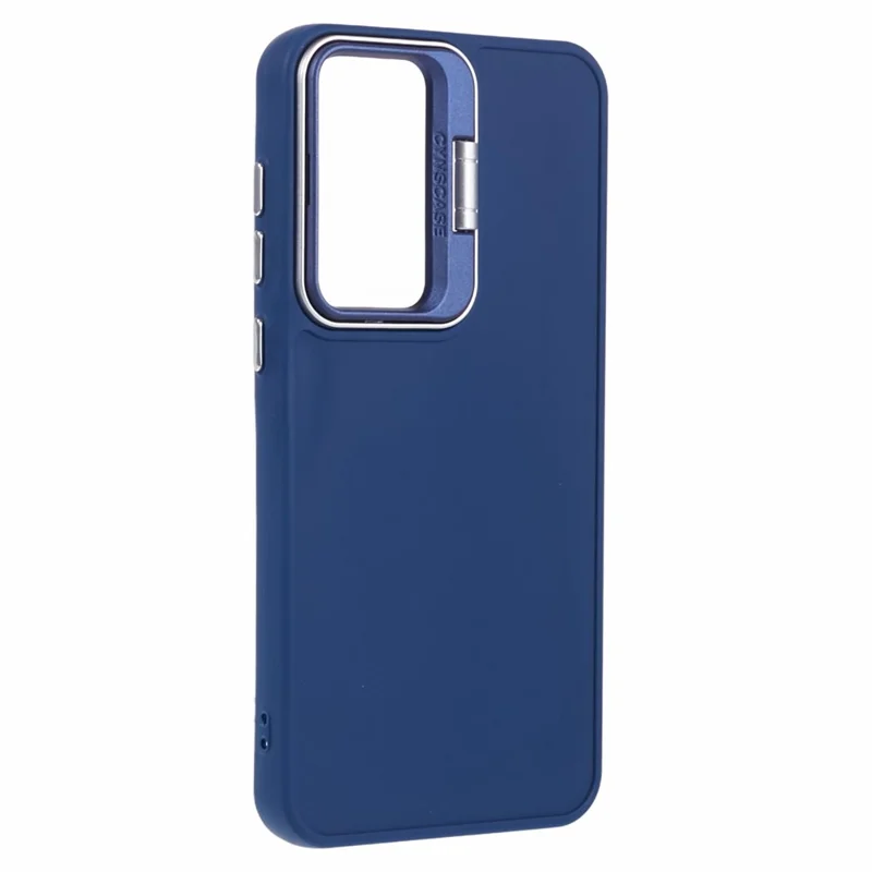 QH Series for Samsung Galaxy A15 4G / 5G Case Shockproof Silicone Phone Cover with Kickstand - Sapphire